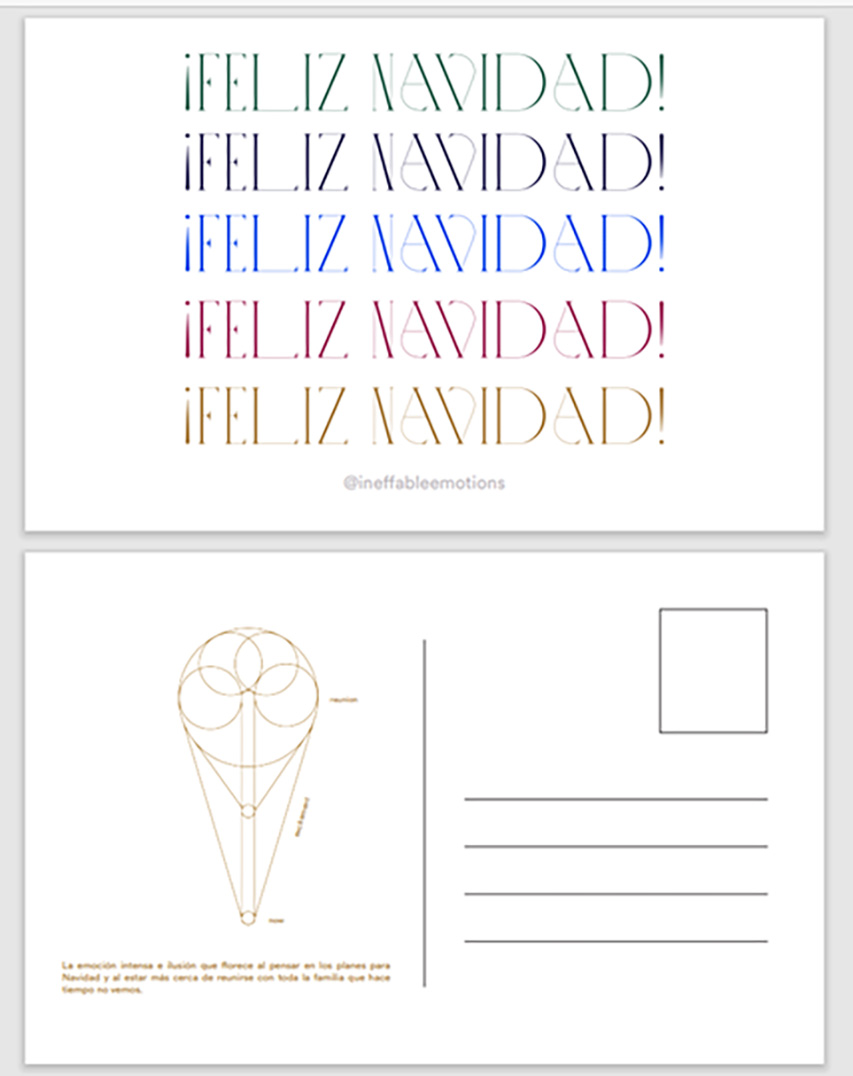 postal ineffableemotions Postal de @ineffableemotions resultado del workshop de Navidad