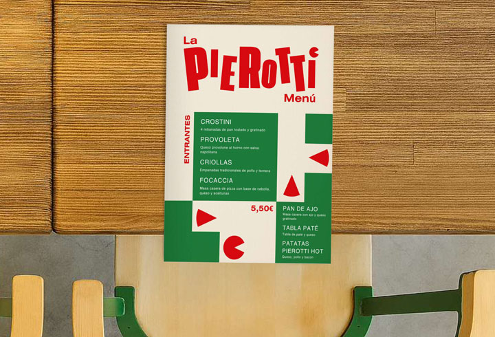 Menú La Pierotti