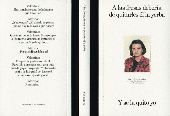 libro A las fresas debería de quitarles él la hierba